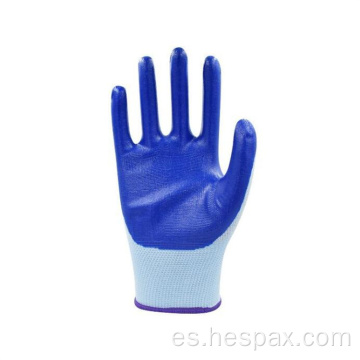 Guantes de nitrilo resistente al aceite de trabajo pesado Hespax